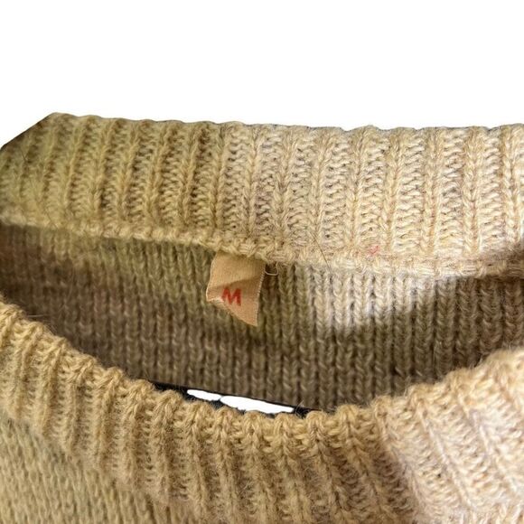 Vintage 60s Heavy Wool Sweater Medium - Picture 5 of 5